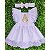 Vestido Temático Infantil Rosa Claro Fazendinha - Imagem 1