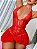 Body Renda Sensual Com Abertura e Saia em Tule ( Sem Bojo ) - Imagem 3