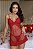 Camisola em Tule de Corações e Renda - Imagem 3