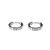 Argola Click Cravejada Cristal - Imagem 2