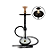 Narguile Kit Alfarid Storm Médio Preto - Imagem 1
