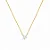 Colar Coração Moissanite Prata 925 com Banho de Ouro 18K - Imagem 1