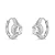 Brinco Argola Moissanite 5mm 0,5ct em Prata 925 com Banho de Ródio - Imagem 1