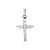 Pingente Crucifixo Moissanite 3mm 1,2ct em Prata 925 com Banho de Ródio - Imagem 1