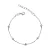 Pulseira Pontos de Luz Moissanite em Prata 925 com Banho de Ródio - Imagem 1