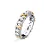 Anel X com Moissanites 3mm 1,4ct em Prata 925 com Banho de Ouro 18K - Imagem 1