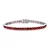Pulseira Riviera Granada Natural 3mm em Prata 925 com Banho de Ródio - Imagem 1
