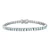 Pulseira Riviera Topázio Azul 3mm em Prata 925 com Banho de Ródio - Imagem 1