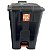 Lixeira Com Pedal 60L Retangular Preta Reforçada Multiuso Antares - Imagem 1