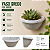 Vaso Grego Meia lua de Parede Marmorizado Plástico 820 Ml 20x10x9cm 3UD - Imagem 1