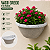 Vaso Grego Meia lua de Parede Marmorizado Plástico 2,8L 30X16X15CM 3UD - Imagem 2