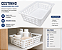 Cestinho Organizador Multiuso Pequeno Vazado Com Alças Cleaning BRANCO 29x19x8CM 3UD - Imagem 1