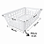 Cestinho Organizador Multiuso Pequeno Vazado Com Alças Cleaning BRANCO 29x19x8CM 3UD - Imagem 4