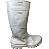 Bota PVC Safety Cano Médio Branca N38 Ref 3153 CA 42.149 Kadesh - Imagem 1