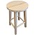 Banquinho Banqueta de Madeira Pinus Cru 41cm Resistência e Qualidade Cagema - Imagem 3