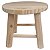 Banqueta Infantil em Madeira Pinus Redondo 21x24cm Ideal Para Crianças e Manicures Cagema - Imagem 9