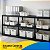Estante Modular Preta Regulável Resistente Multiuso Conecta Reta 6 Prateleiras 20KG Cada Antares - Imagem 6