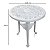 Mesa Colonial Branca Plástica Estilo e Praticidade para Ambientes Externos e Internos Antares - Imagem 6