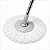 Refil Para Mop Giratório Em Microfibra Superpro Branco Universal - Imagem 3