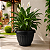 VASO GREGO REDONDO G PRETO GARDEN - 9L 23X29CM - Imagem 3