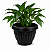 VASO GREGO REDONDO G PRETO GARDEN - 9L 23X29CM - Imagem 5