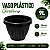 VASO GREGO REDONDO G PRETO GARDEN - 9L 23X29CM - Imagem 2