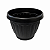 VASO GREGO REDONDO G PRETO GARDEN - 9L 23X29CM - Imagem 6