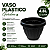 VASO GREGO REDONDO M PRETO GARDEN - 4,8L 19X25CM - Imagem 1