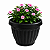 VASO GREGO REDONDO M PRETO GARDEN - 4,8L 19X25CM - Imagem 5