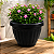 VASO GREGO REDONDO M PRETO GARDEN - 4,8L 19X25CM - Imagem 3