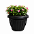 VASO GREGO REDONDO P PRETO GARDEN - 2,2L 15X18CM - Imagem 3