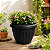 VASO GREGO REDONDO P PRETO GARDEN - 2,2L 15X18CM - Imagem 5
