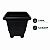 VASO QUADRADO MINI PRETO 330ML 9,5x8,5CM GARDEN - Imagem 4