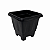 VASO QUADRADO MINI PRETO 330ML 9,5x8,5CM GARDEN - Imagem 6