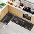 Kit 2 Tapetes de Cozinha Antiderrapante Estampa KITCHENWARE 100% Poliester - Imagem 1