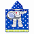 Toalha de Banho Infantil Com Capuz Estampa Astronauta Frente e Verso - Imagem 2