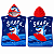 Toalha de Banho Infantil Com Capuz Estampa Shark Surfista Frente e Verso - Imagem 3