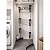 Varal de Roupa Dobrável Vertical Aço Inox 3 Andares com Rodinhas e Cabides 123 Organizei - Imagem 5
