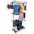 Varal de Roupa Dobrável Vertical Aço Inox 3 Andares com Rodinhas e Cabides 123 Organizei - Imagem 2