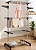 Varal de Roupa Dobrável Vertical Aço Inox 3 Andares com Rodinhas e Cabides 123 Organizei - Imagem 3