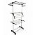 Varal de Roupa Dobrável Vertical Aço Inox 3 Andares com Rodinhas e Cabides 123 Organizei - Imagem 6