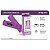 Faixa Cabelo Atoalhada Skin Care E Maquiagem 2 Unidades 66x6,5cm Lilás Uniqcare - Imagem 3