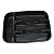 Organizador de Gavetas Porta Talheres Preto Com Tampa Transparente 32Cm 3UD - Imagem 2