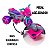 Moto Elétrica Infantil Rider Rosa 6V com Carregador Bivolt - Imagem 2