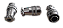CONECTOR MACHO (MICKE) 3 PINOS (TIG-200P) BALMER - Imagem 1