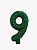 Vela Glitter Verde números de 0 a 9 e ? - Imagem 10
