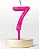 Vela Mini Luxo Numeração 0 a 9 Rosa - Imagem 8