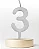 Vela Mini Luxo Branco Decorativa - Imagem 4