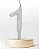 Vela Mini Luxo Branco Decorativa - Imagem 2