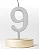 Vela Mini Luxo Branco Decorativa - Imagem 10